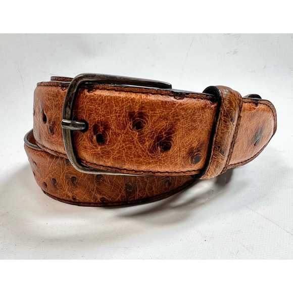 Giorgio Armani Ostrich Belt size 42 - Picture 1 of 8